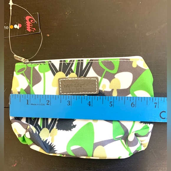 Namaste Brand Green and Black Cosmetic Bag - Picture 5 of 5